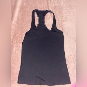lululemon black racerback tank top